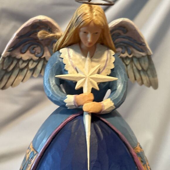 Jim Shore Heartwood Creek A Star Shall Guide Us Angel Nativity 2005 “No Box” - Picture 12 of 14